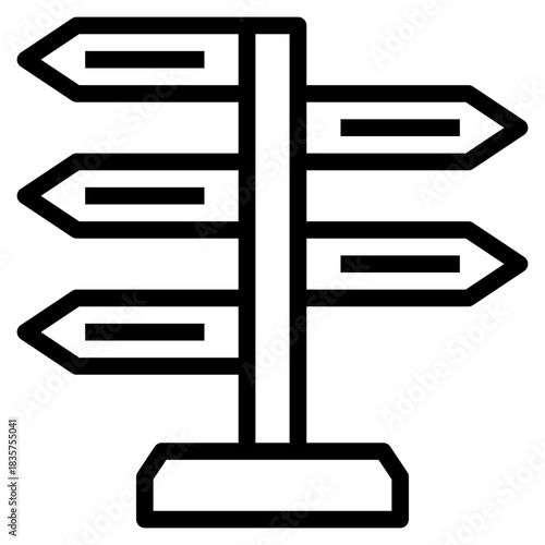 Directional Arrow Signpost