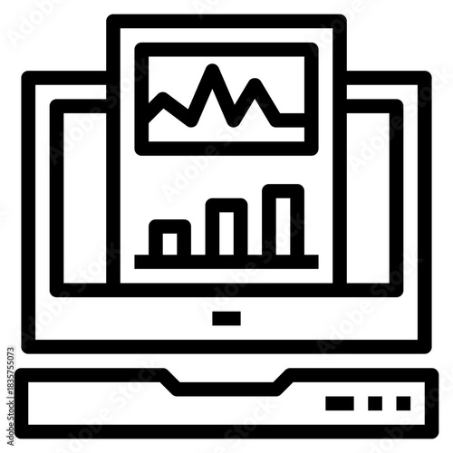 Data Analysis Computer Icon