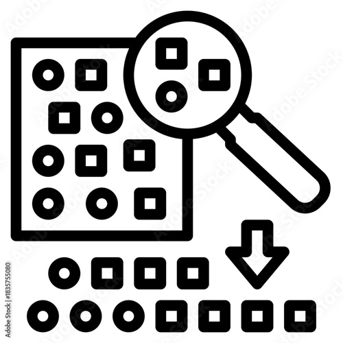 Data analysis through magnifying glass
