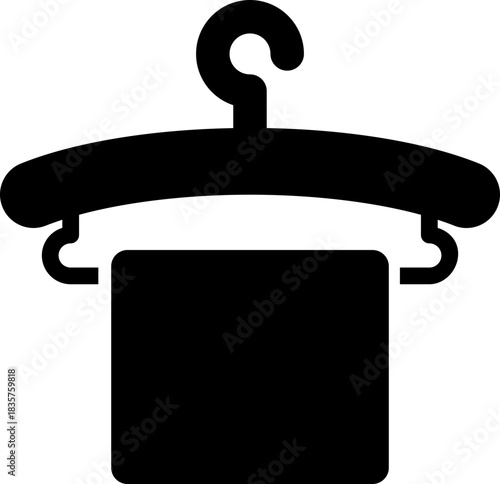 Towel on a clothes hanger