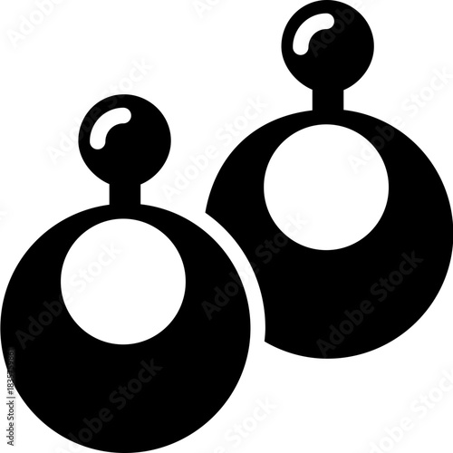 Elegant Round Earrings Icon