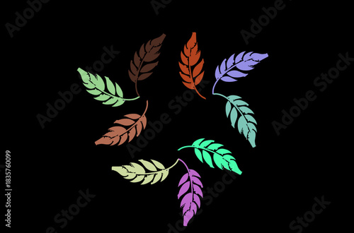 vector illustration of an abstract leaf