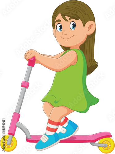 girl with vacuum cleaner