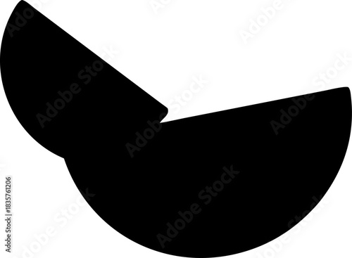 Slices of Orange in Simple Outline Drawing Style