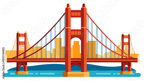 Golden Gate Bridge Connects San Francisco to Marin County