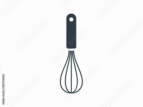 Minimalist Kitchen Whisk Illustration