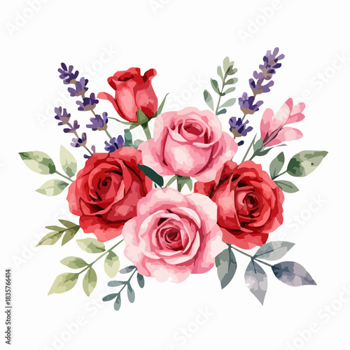 bouquet of pink roses