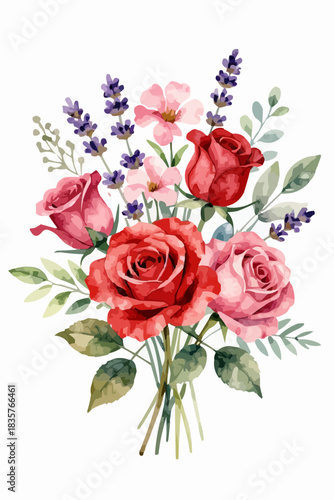 bouquet of pink roses