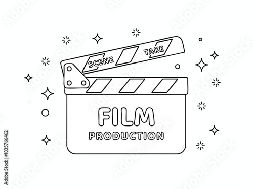 Film Production Clapperboard Icon