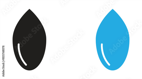 Water drop icon for nature. Vector illustration