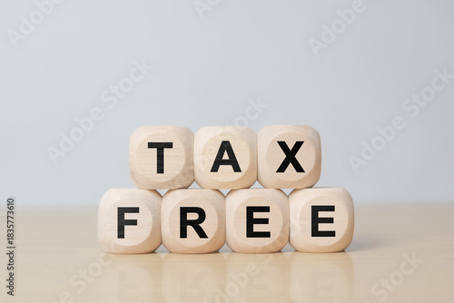 Wallpaper Mural Tax free sign made of wood Torontodigital.ca