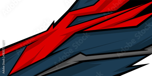 Full-color side body graphic stickers. Abstract racing design concept. Car sticker wrap designs for motorcycles, boats, trucks, cars, ships, and more.