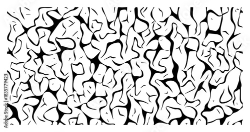 Abstract organic camouflage spots and fluid shapes texture vector pattern