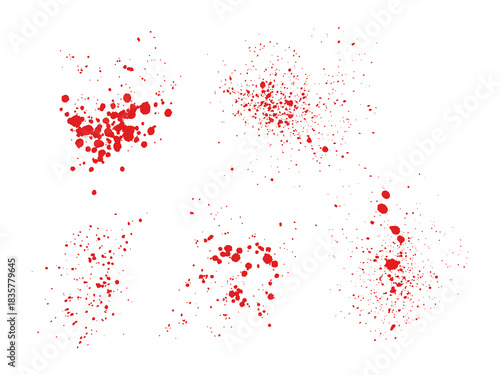 Colorful ink splatter and spray paint blot vector element with messy drops and stains, ideal for graffiti, street art, and creative abstract background designs.