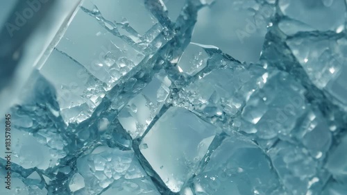 Energetic Close-Up Fracturing Specimen in Supercooled Liquid