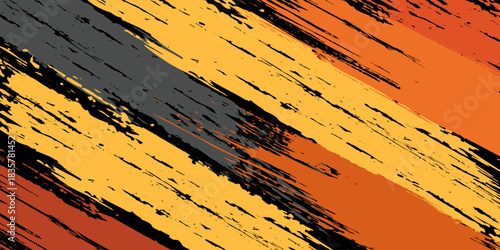 Sublimation jersey design vector brush modern grunge camouflage background paint splash splashes bold stripes brush orange stripes abstract. eps 10
