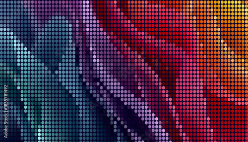 Colorful mosaic design background texture with overlapping circles and vibrant hues