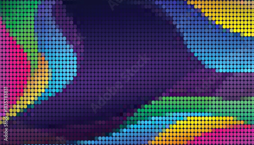 Abstract Colorful Mosaic Pixel Art Background with Vibrant Gradient Hues