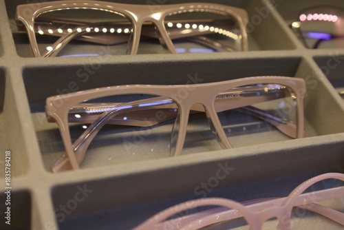 interior of a glasses 