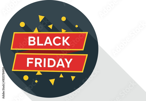 Black friday sale promotion discount offer announcement festive event design digital marketing advertising vector