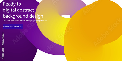 Vibrant abstract background design with overlapping geometric shapes for digital art