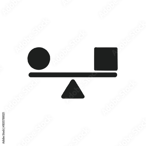 Balance Equation Symbol Vector