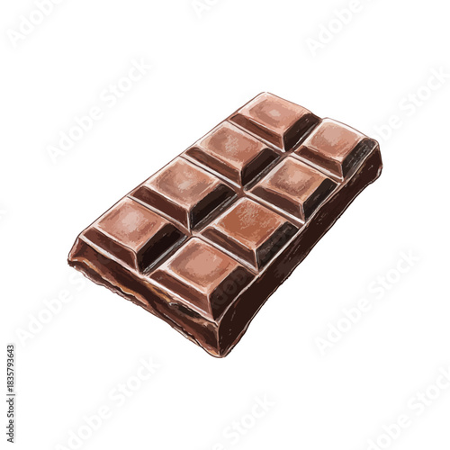 chocolate bar hand drawn vector illustration
