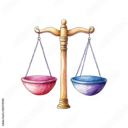 scales hand drawn illustration