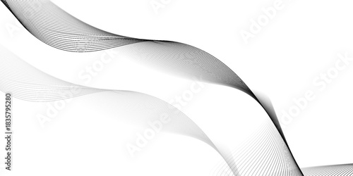 Abstract vector background with black wavy lines. EPS10