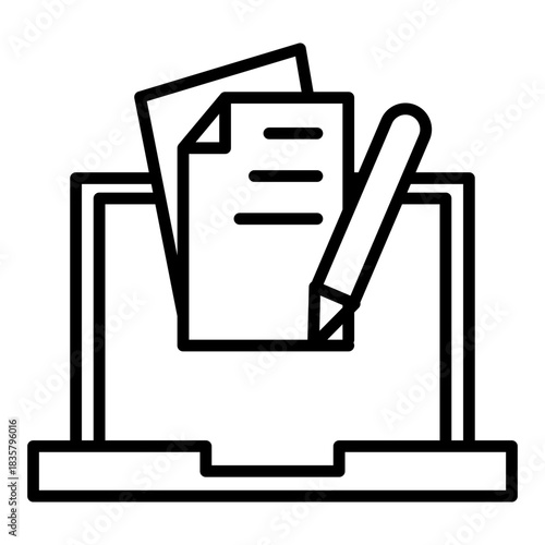 Content writing icon