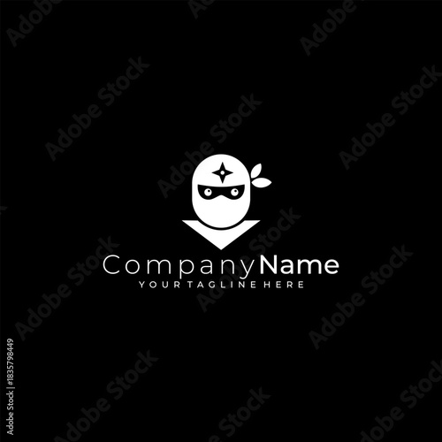ninja special forces logo with a simple appearance, company logo