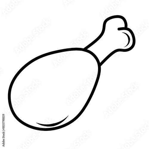 Seamless pattern of chicken legs. Hand drawing Doodle chicken legs. Fried chicken doodle pattern background. Fried chicken Seamless Pattern for coloring kids books	