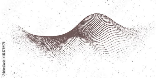 Abstract black and white vector background illustration with flowing lines, waves, and digital gradient patterns