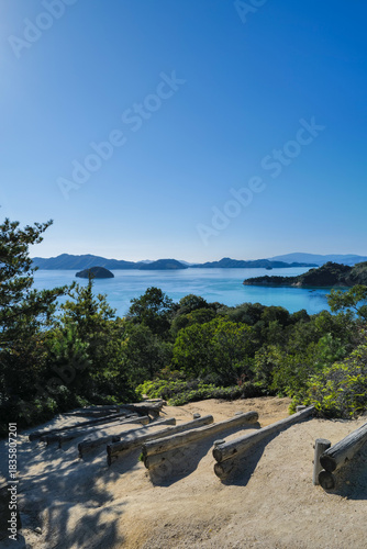 大久野島から見た瀬戸内の景色