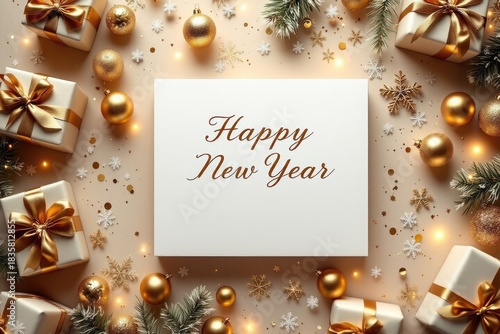 New years celebration composition