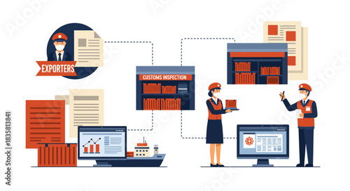 Streamline global trade with efficient customs inspections and secure export processes using modern technology for seamless logistics and supply chain management