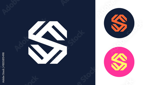 Cool letter S logo illustration