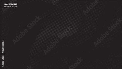 abstract halftone in black background 
