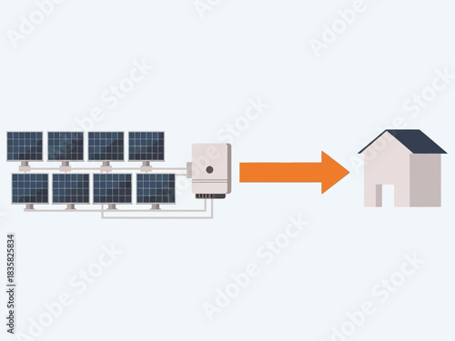 Solar Power System Generating Clean Energy for Home Consumption and Reducing Carbon Footprint