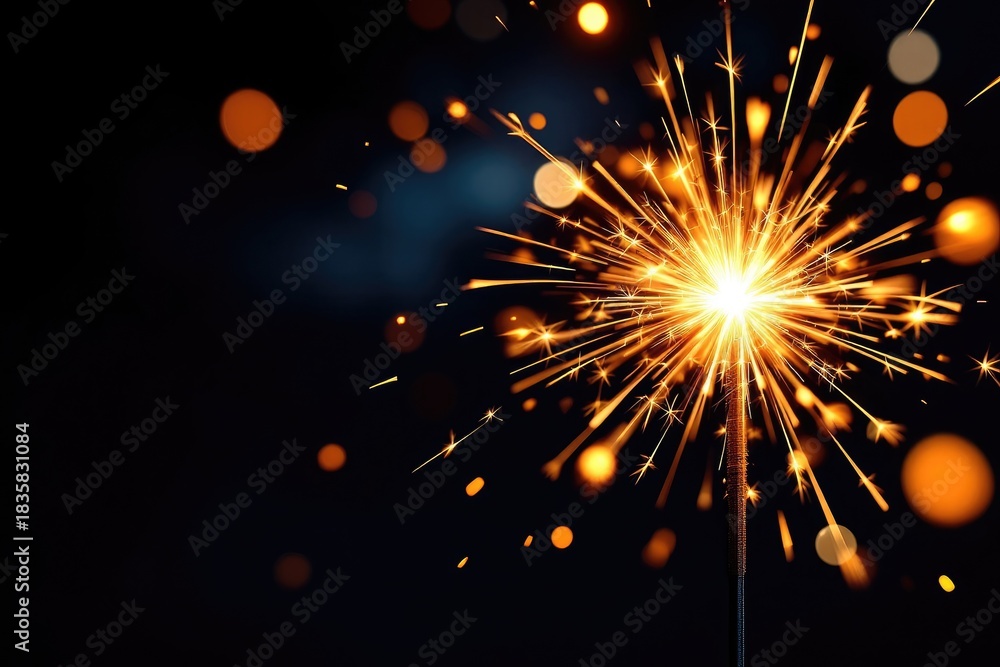 Obraz premium Sparkler festive display
