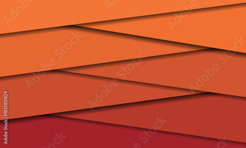 ed and orange backround paper style. vector Eps 10