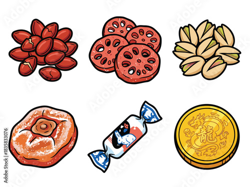  Traditional Chinese Lunar New Year Snack and Food Set