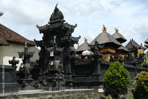 Wallpaper Mural Balinese Stone Temple Made of Black Stone with Black Thatched Roofs Torontodigital.ca