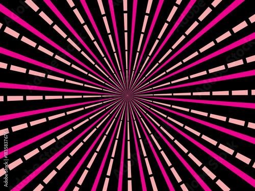 Swirling radial retro background. Vector illustration for swirl design. Spinning spiral vortex. Helical rotating beam. Unifying the psychedelic measurable line. Delightful sunshine.