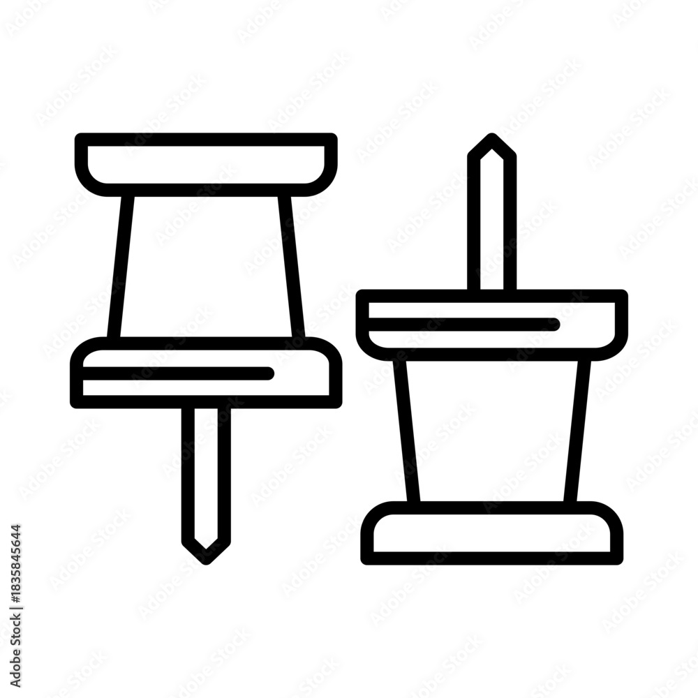 Fototapeta premium push pin icon
