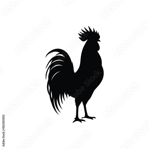 Rooster Silhouette Standing