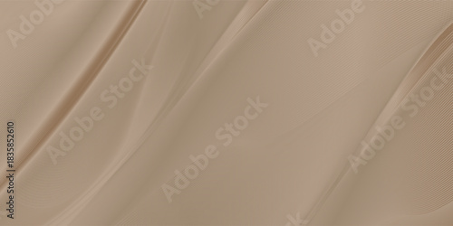 Premium background design with diagonal line pattern in gold color. Vector wavy horizontal template for banner, invitation, voucher, gift certificate, card. Mocha Mousse color of the year 2025