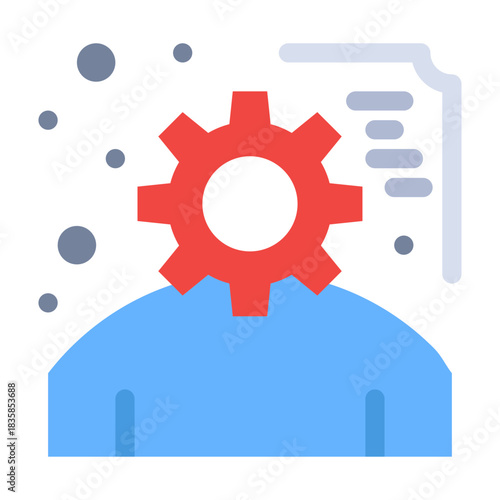 Systematic Synergy: A graphic representation of the innovative fusion between gears and documentation, signifying technological advancements and the integration of concepts. 