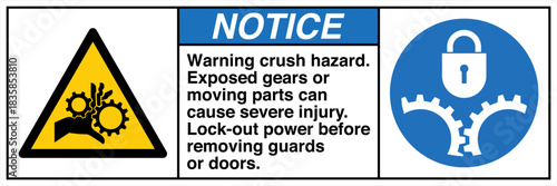 Safety Sign Signage NOTICE Mo...