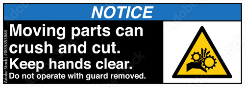 Safety Sign Signage NOTICE Mo...